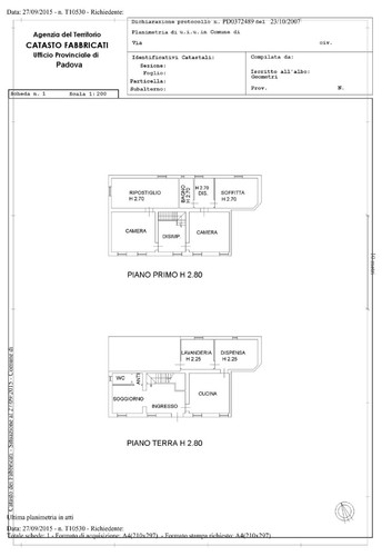 Planimetria catastale servizi - planimetria, catastale,