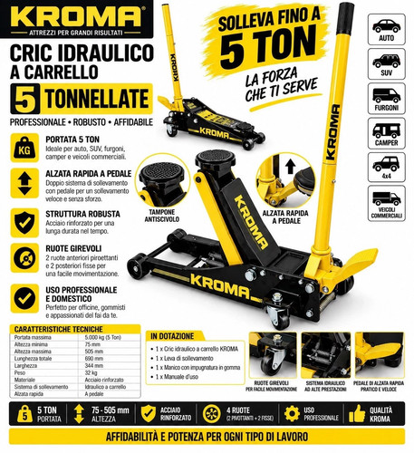 Crick martinetto idraulico - crick,
